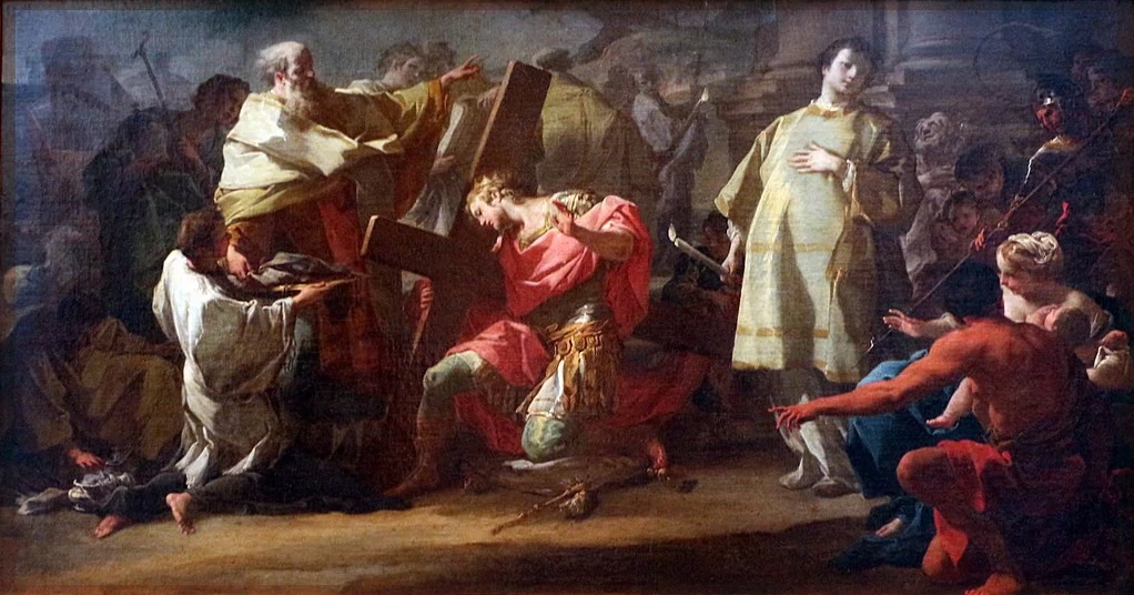 Imperatore Teodosio penitente davanti a sant'Ambrogio